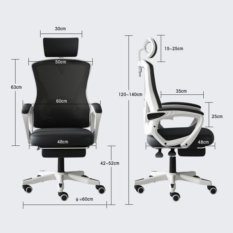 Mesh Ergonomic Office Chair with Footrest