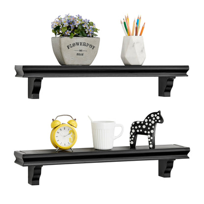 24" Floating Display Ledge Shelves (Set of 2)