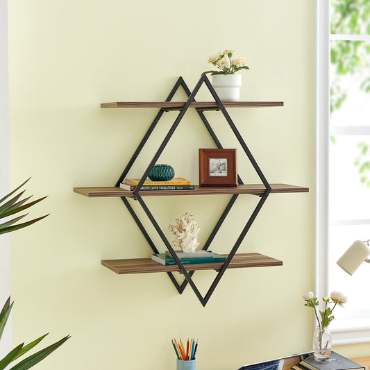 Antigua Crossed Double Diamond Shelf Unit