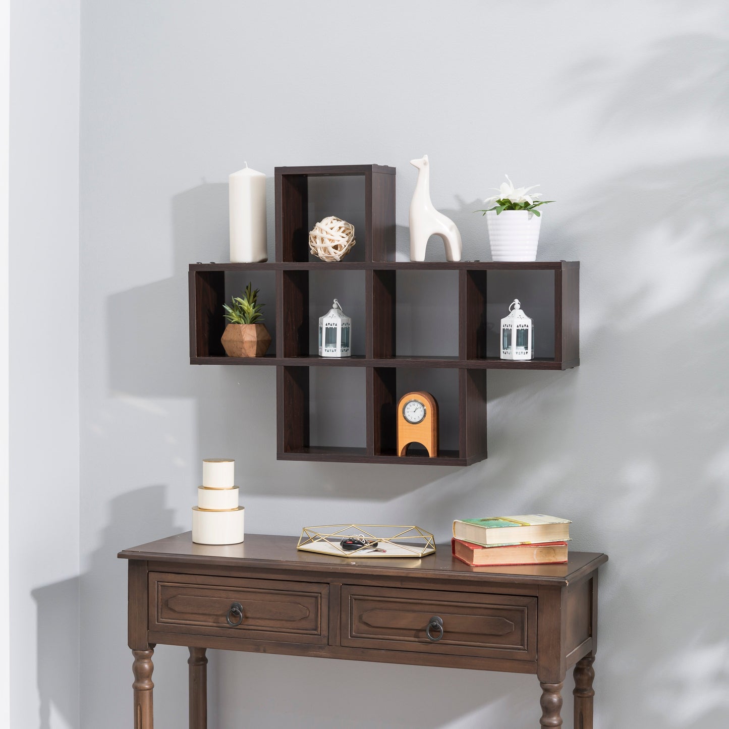 Cubby Laminated Veneer Shelving Unit