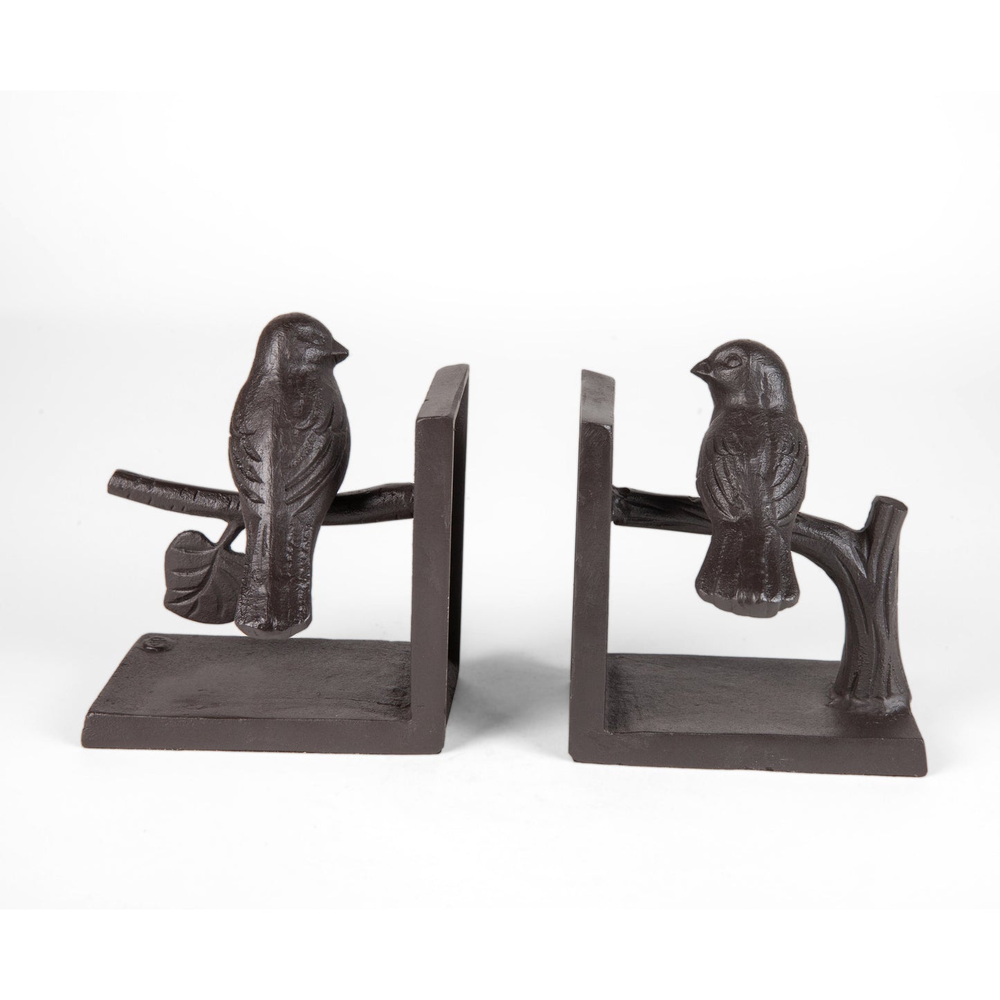 Birds on Branch Cast Iron Bookend Set