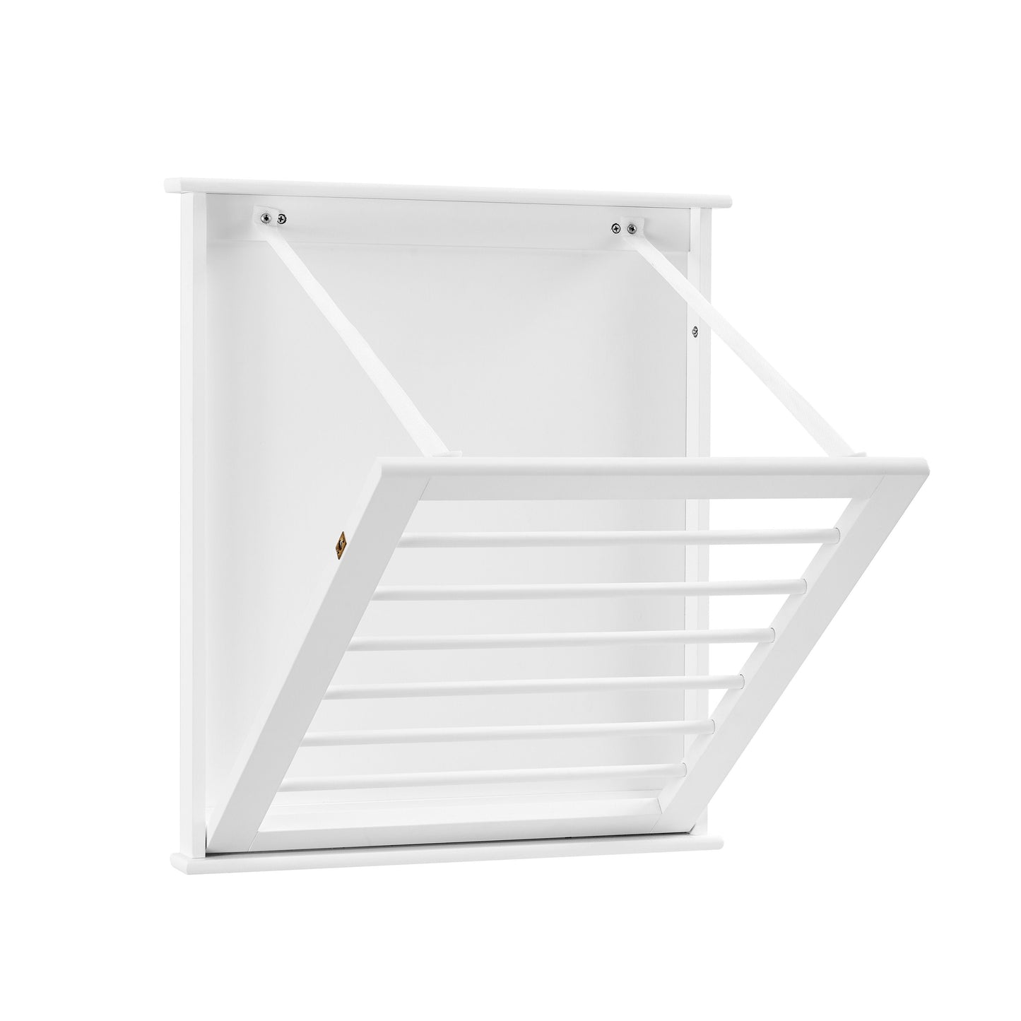 Folding Wall Mounted Drying Rack - White