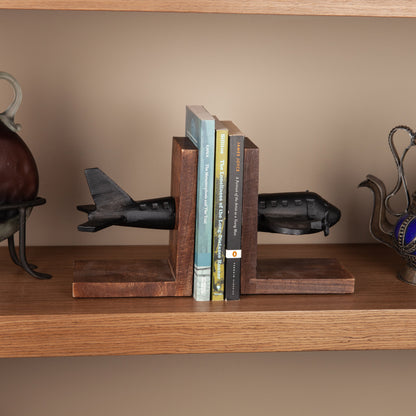 Airplane Bookend Set