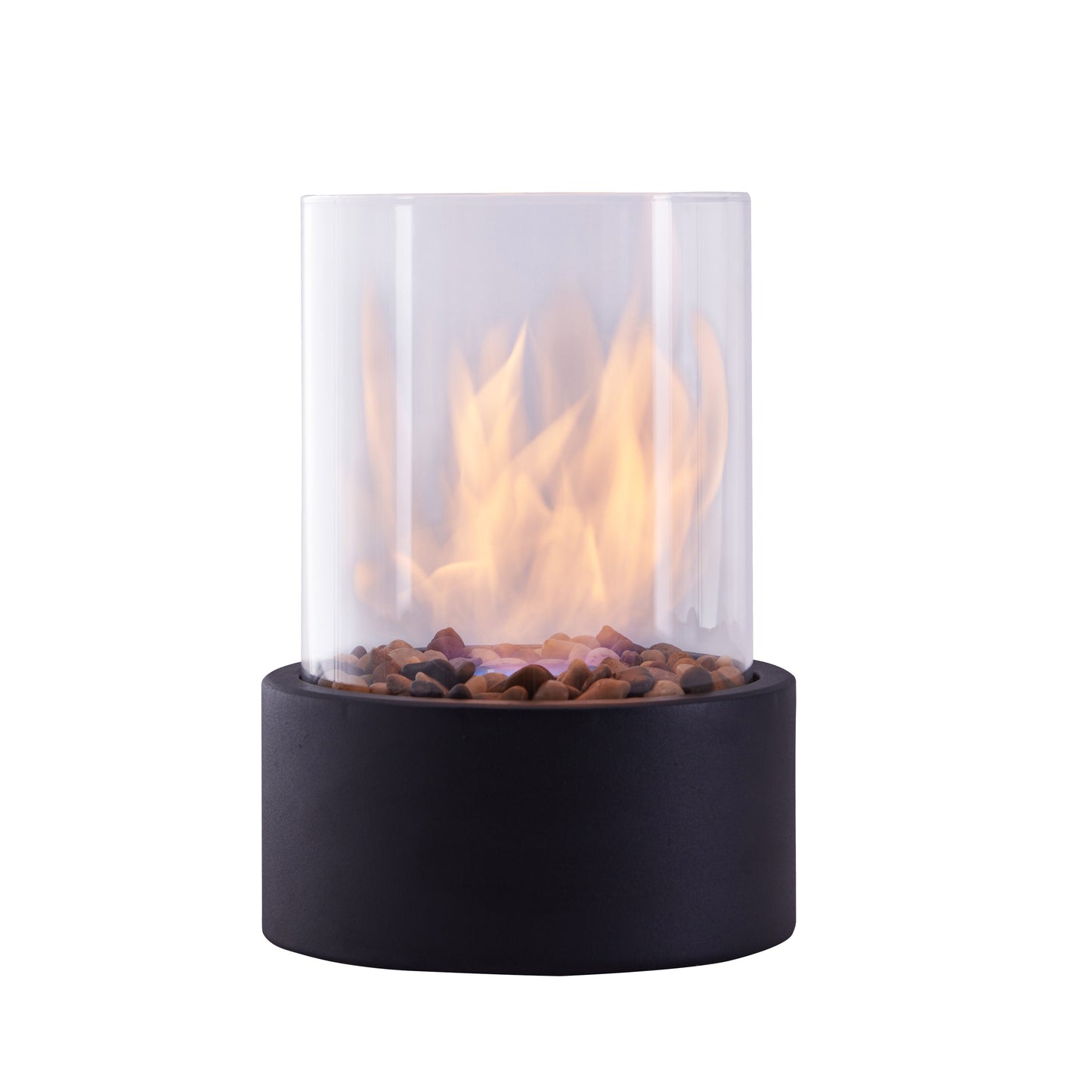 Indoor / Outdoor Portable Tabletop Fire Pit Clean-Burning Bio Ethanol Ventless Fireplace - Small