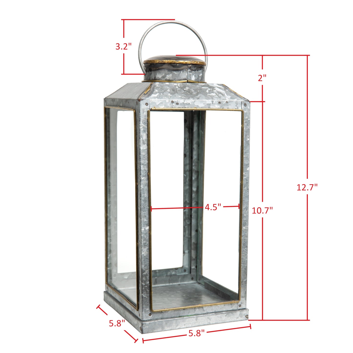 Alberta 13 in. Galvanized Lantern