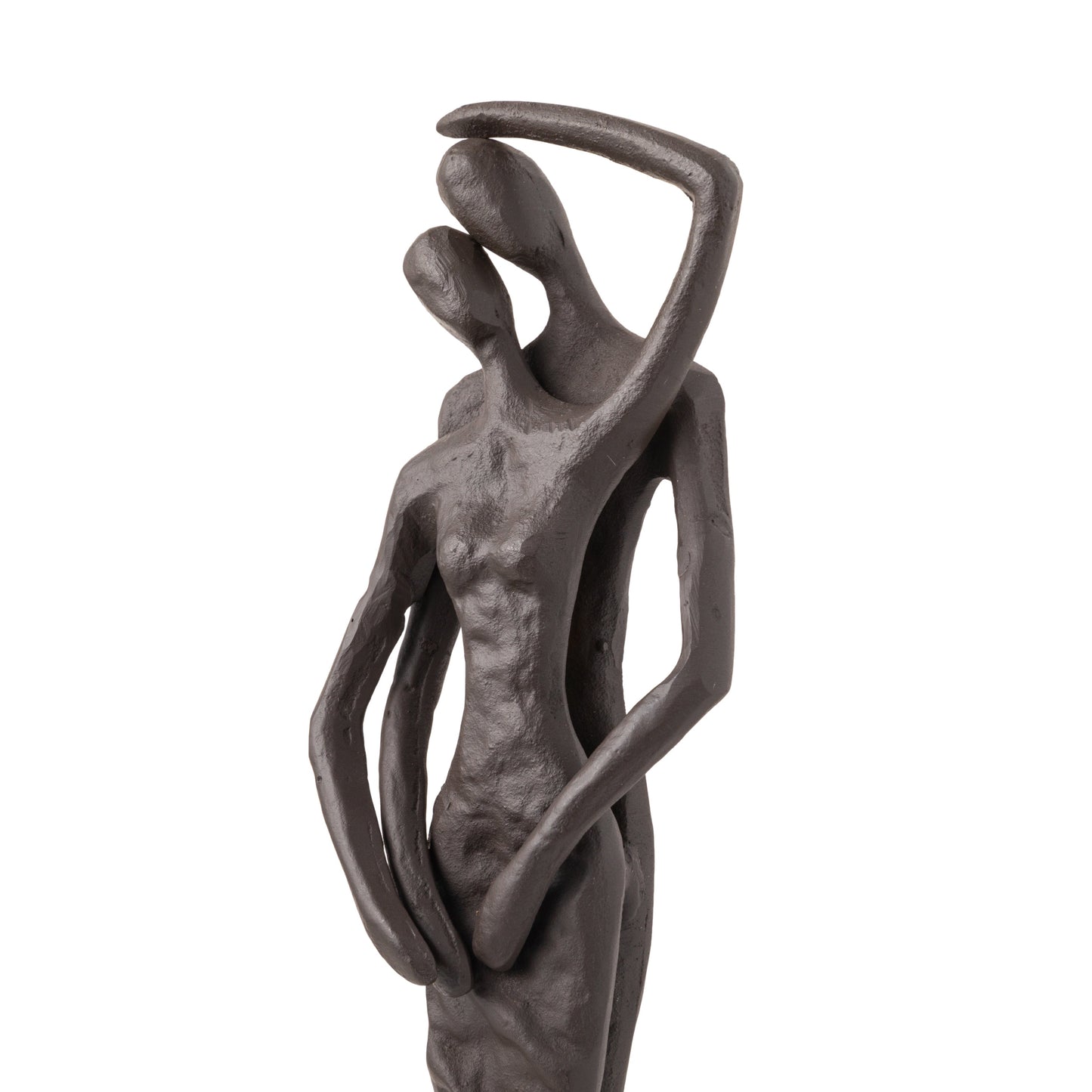 Embracing Couple Cast Iron Sculpture