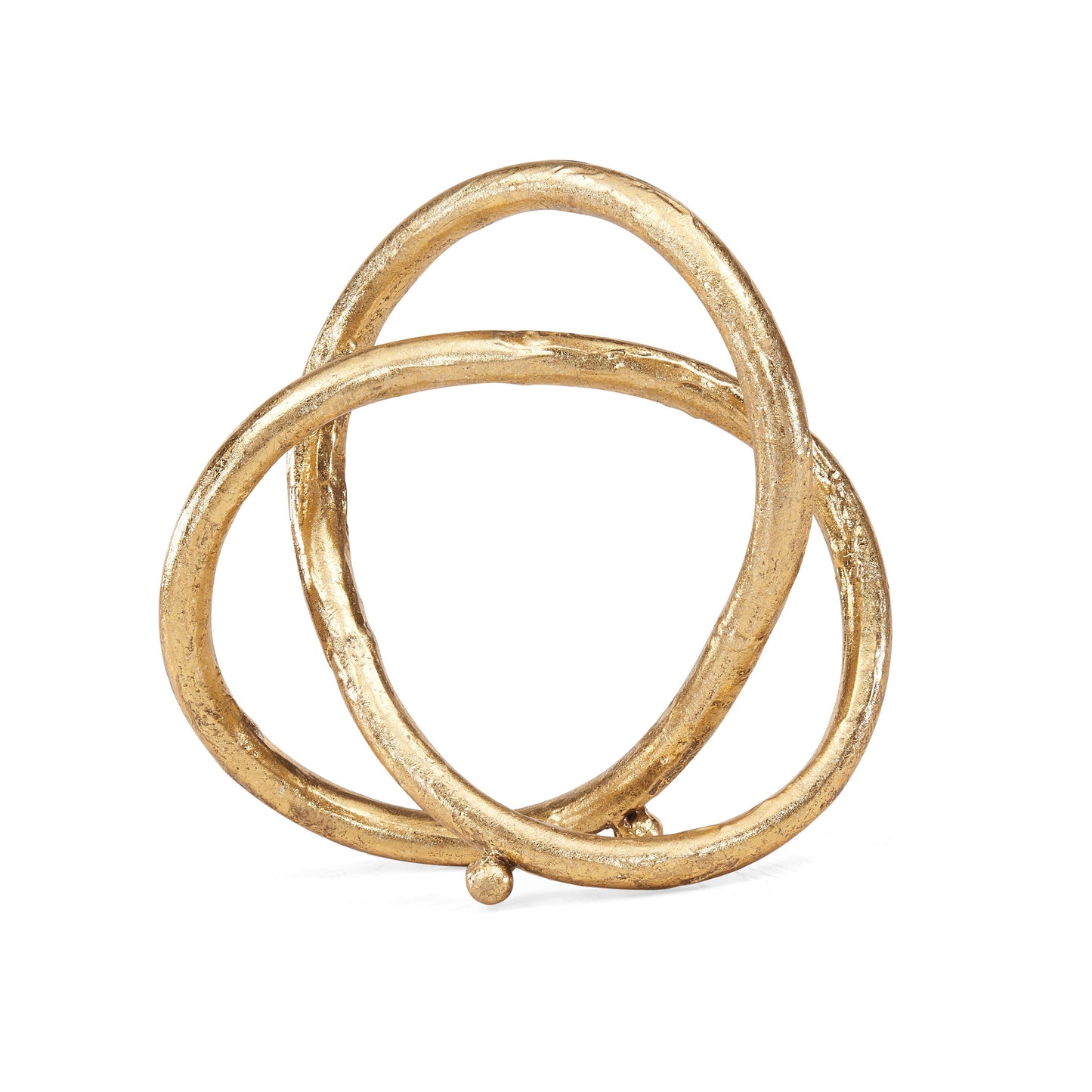 Gold Eternal Loop Metal Sculpture