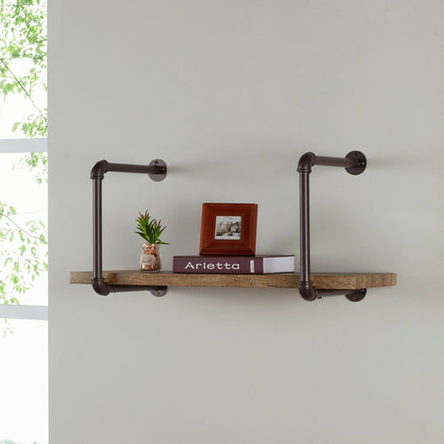 Industrial Pipe Wall Shelf