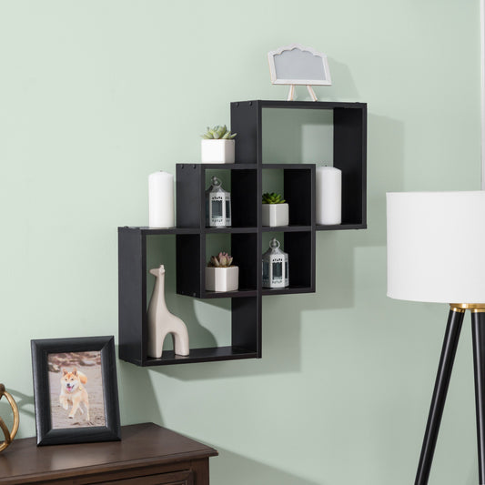 Intersecting Squares Decorative Wall Shelf