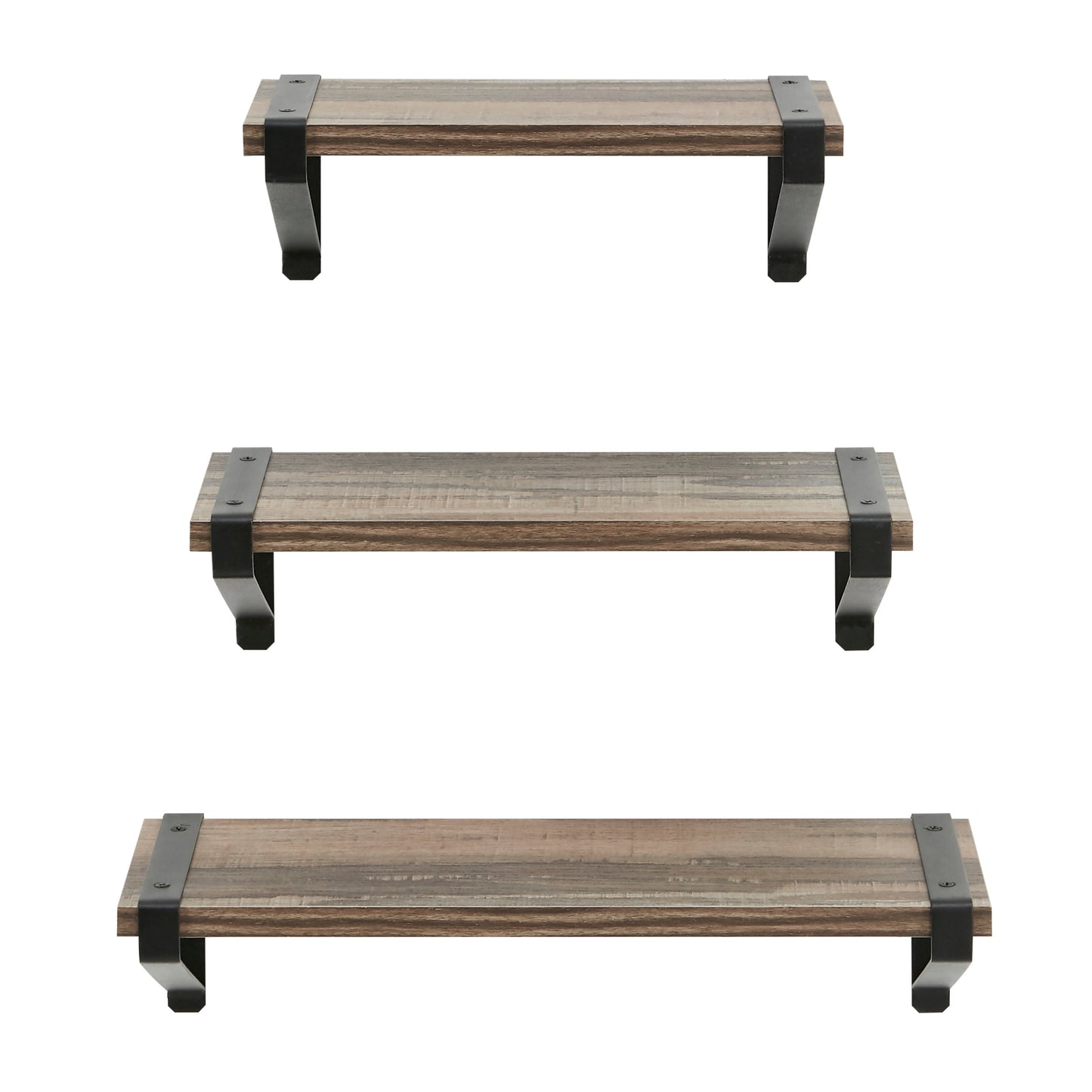 Capri Set of 3 Shelves with Brackets