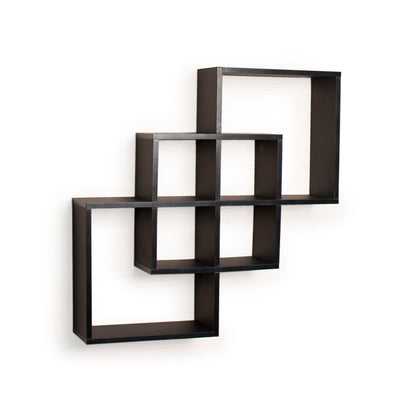 Intersecting Squares Decorative Wall Shelf