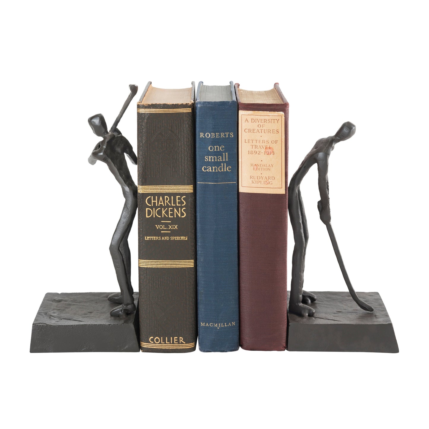 Golfers Iron Bookend Set " Golf Home and Office Decor