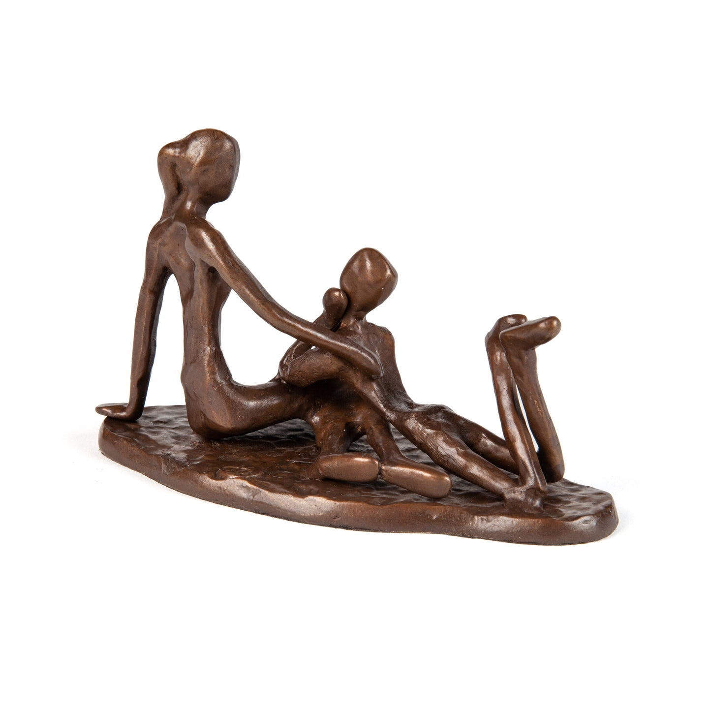 Couple Sharing Thoughts Bronze Sculpture