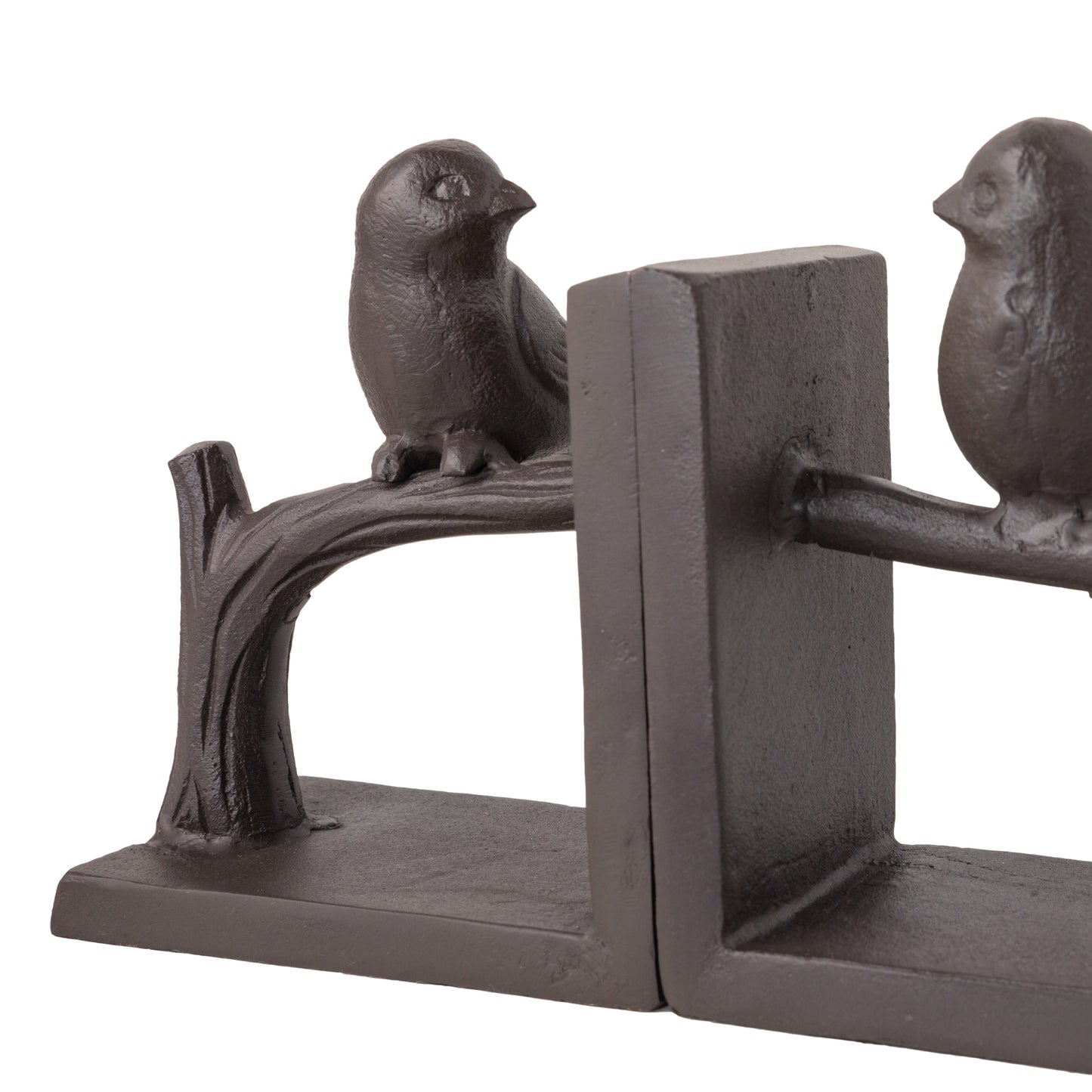 Birds on Branch Cast Iron Bookend Set