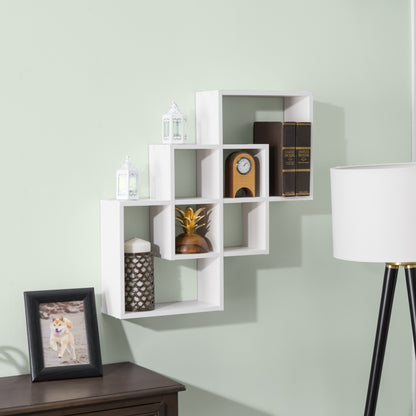 Intersecting Squares Decorative Wall Shelf