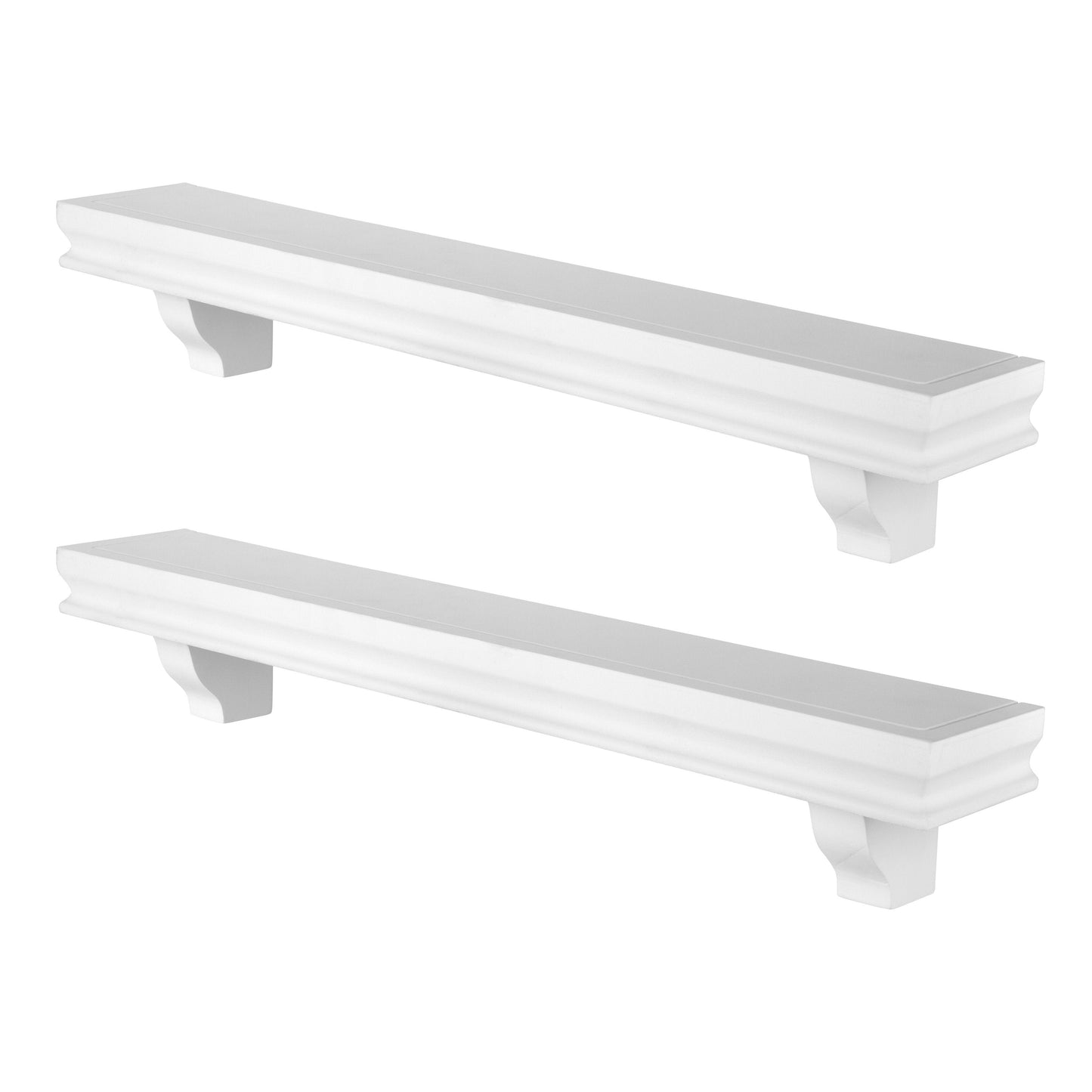 24" Floating Display Ledge Shelves (Set of 2)