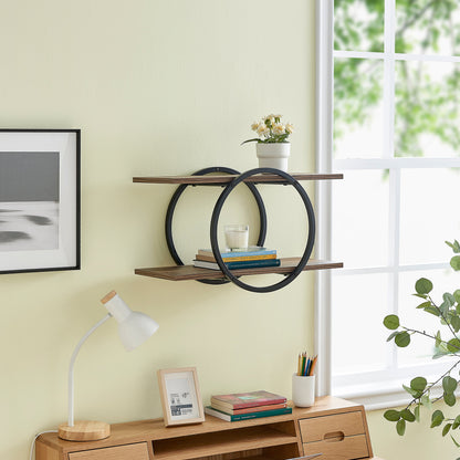 Antigua Crossed Double Circle Shelf Unit