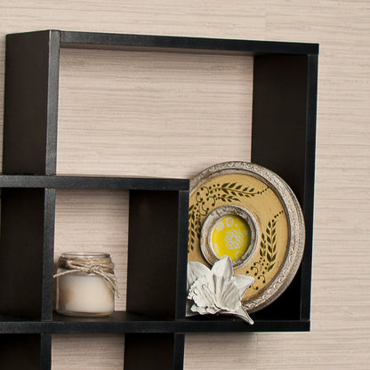 Intersecting Squares Decorative Wall Shelf