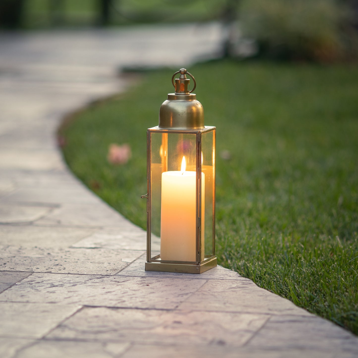 Barths 14 in.  Lantern - Brass