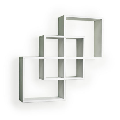 Intersecting Squares Decorative Wall Shelf